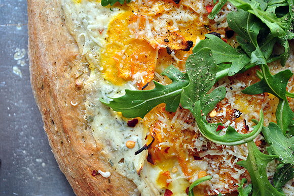 Yellow Beet and Parsnip Wheat Pizza