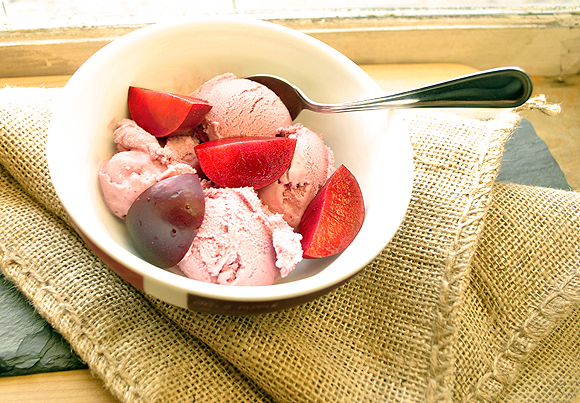 Plum Buttermilk Ice Cream Plum Buttermilk Ice Cream