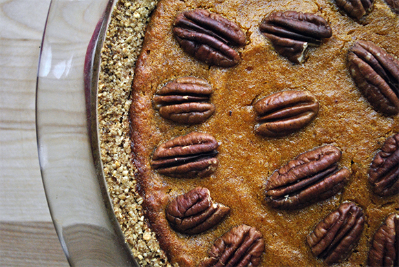 Butternut Squash Pie with Nairn's Oatcake Cracker Crust Butternut Squash Pie with Nairn's Oatcake Cracker Crust