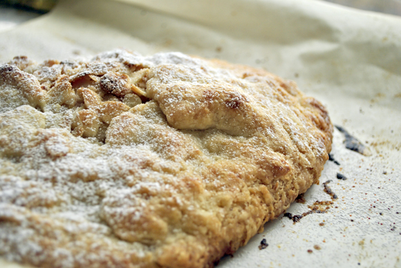 Rustic Ginger, Almond Pear Pie